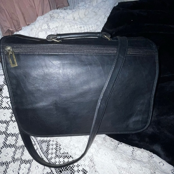 Black Men's Bag Briefcase NWOT - Picture 2 of 6